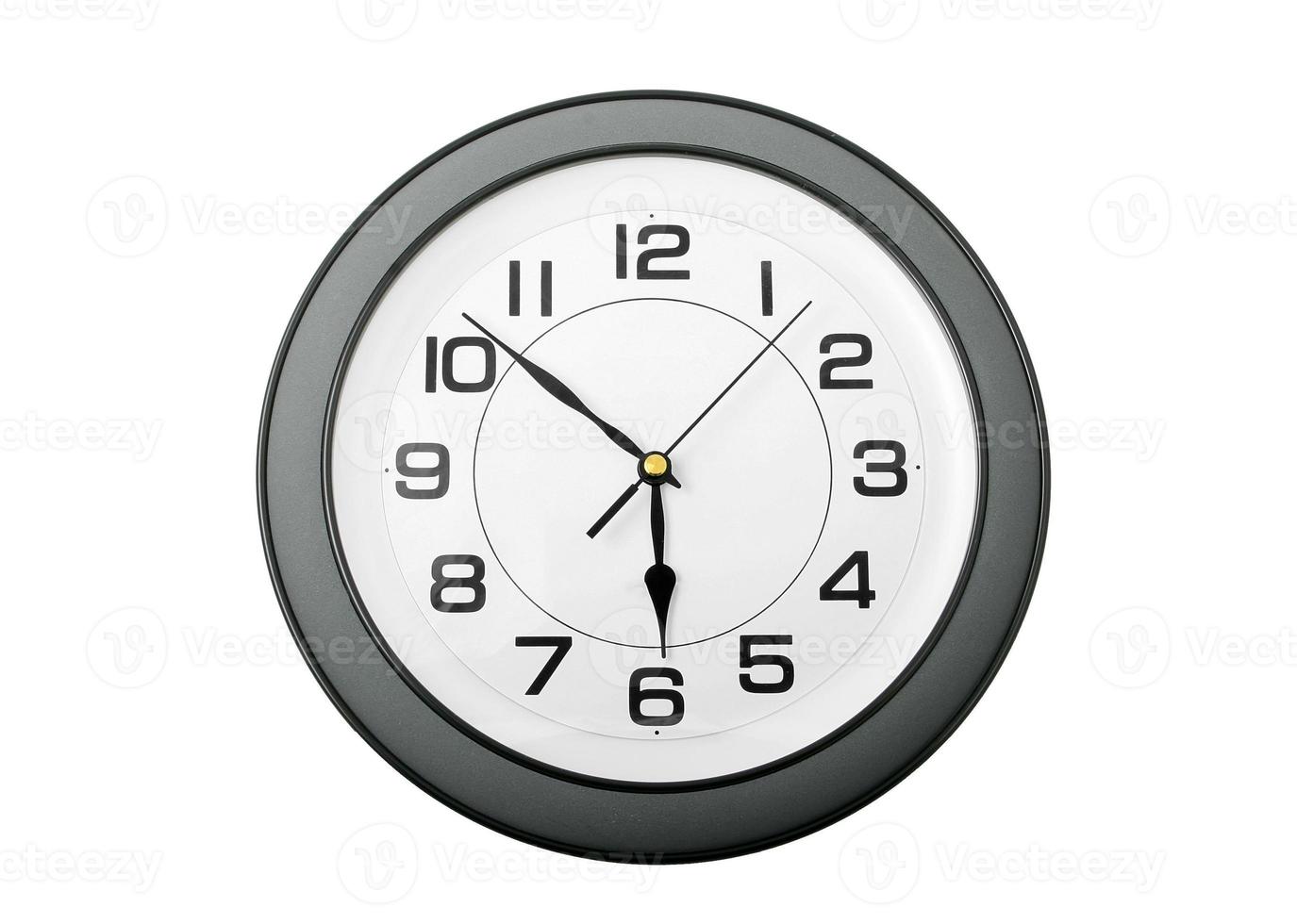 wall clock on white background photo