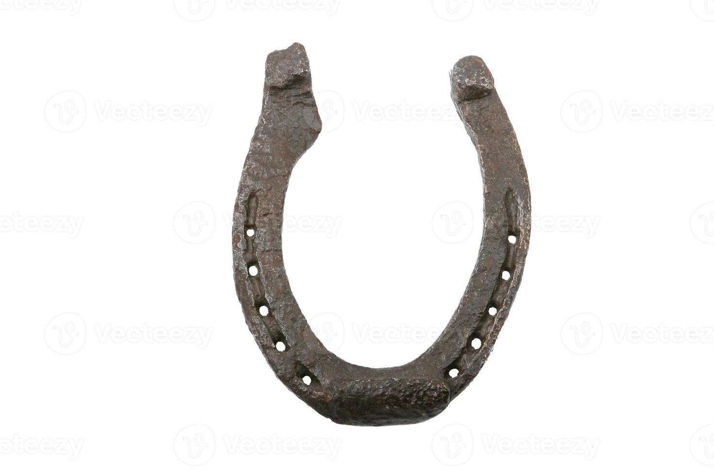 horseshoe on white background photo