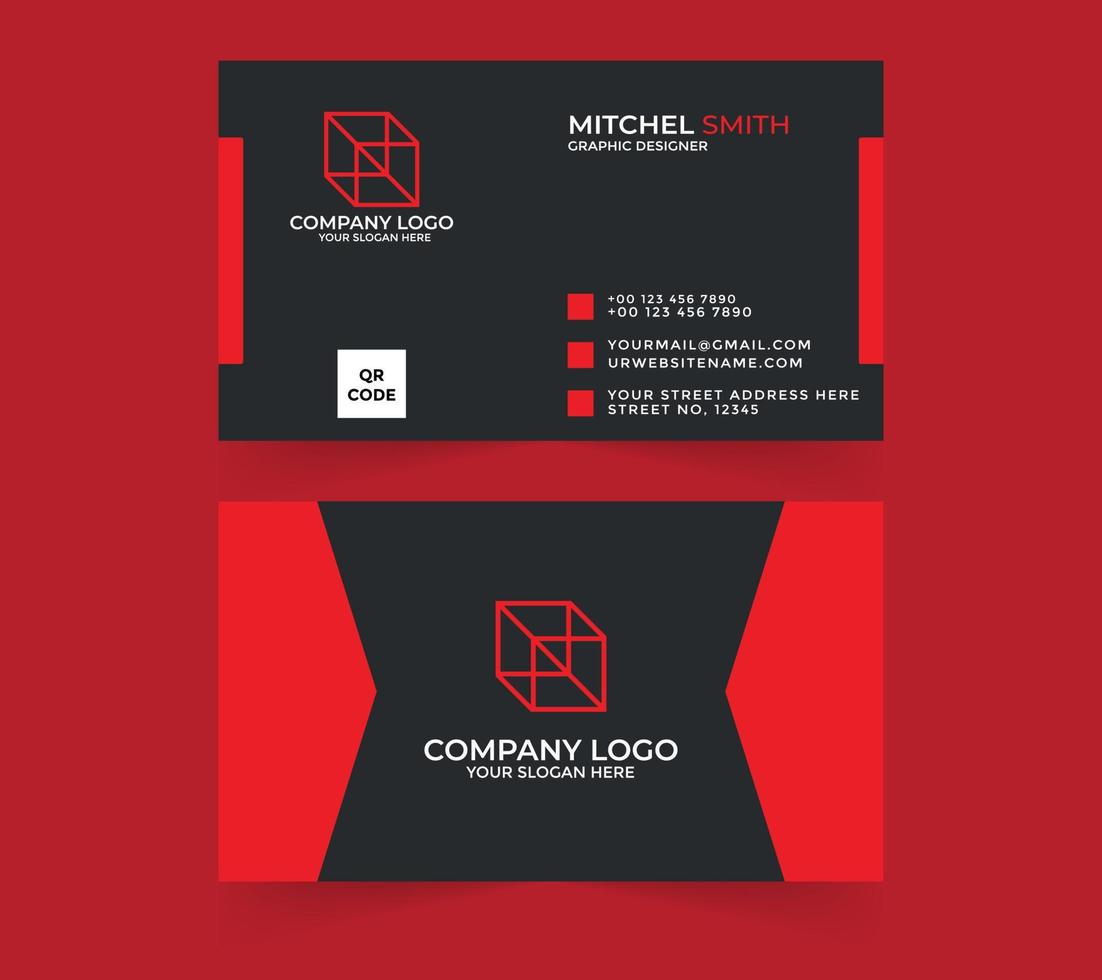 professional Business card vector