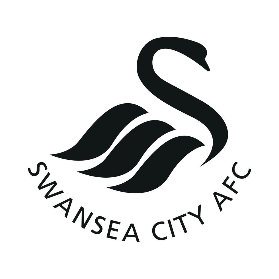 logotipo de la ciudad de swanse afc sobre fondo transparente vector