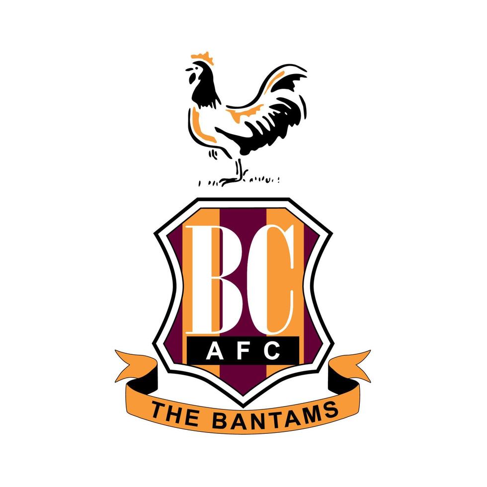 Bradford City logo on transparent background vector