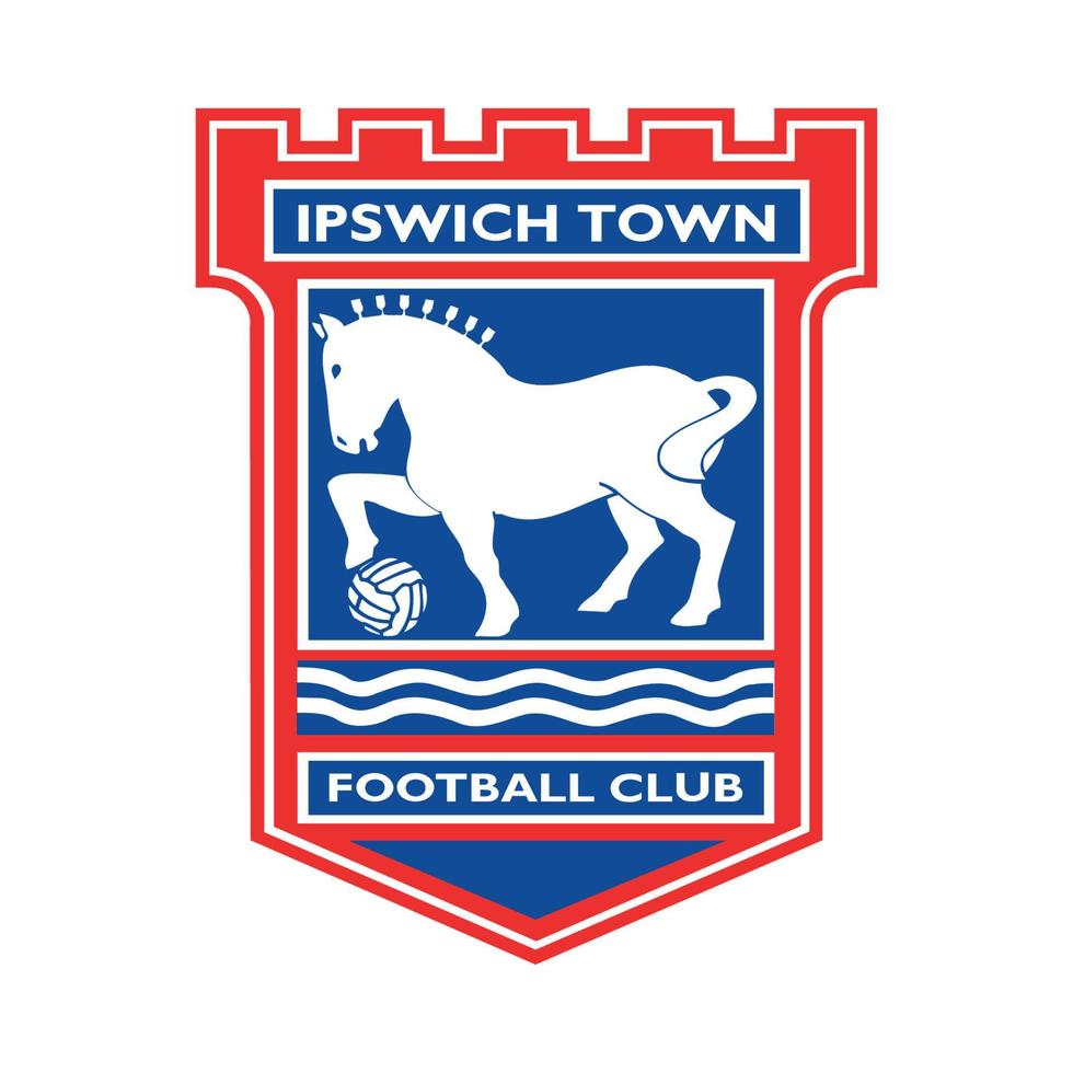 logotipo de la ciudad de ipswich sobre fondo transparente vector