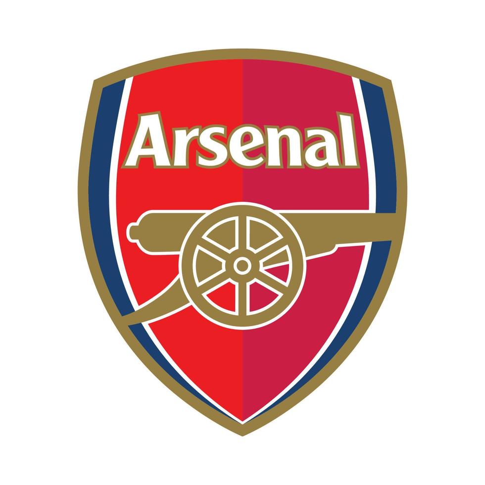 logotipo del arsenal sobre fondo transparente vector