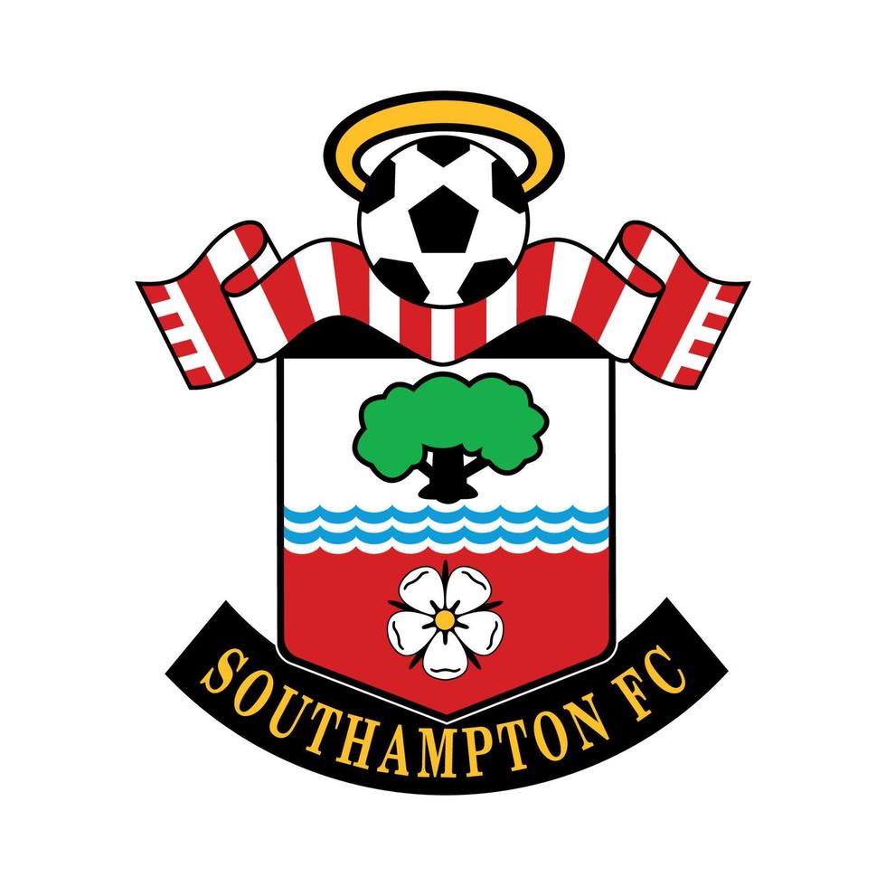 logotipo de southampton fc sobre fondo transparente vector