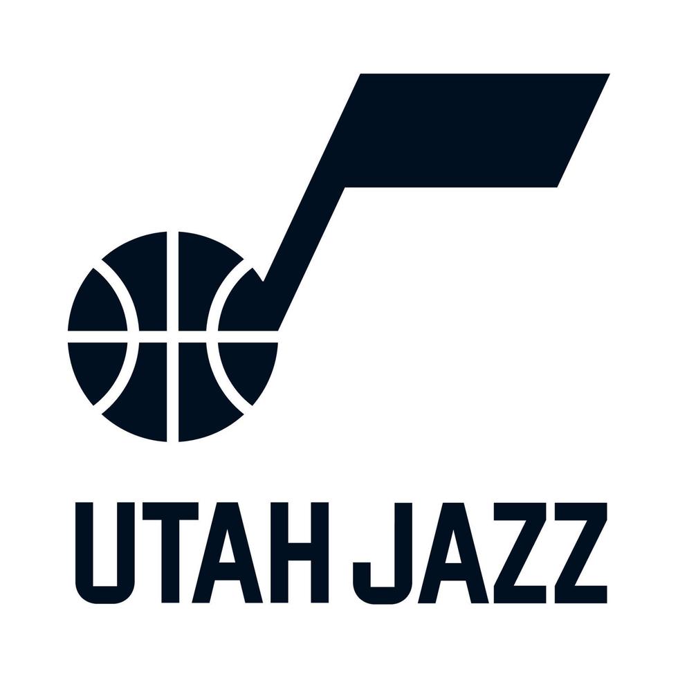 Utah Jazz logo on transparent background vector