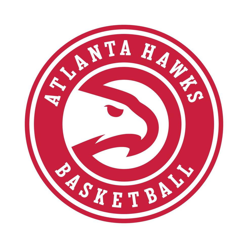 Atlanta Hawks Basketball logo on transparent background vector