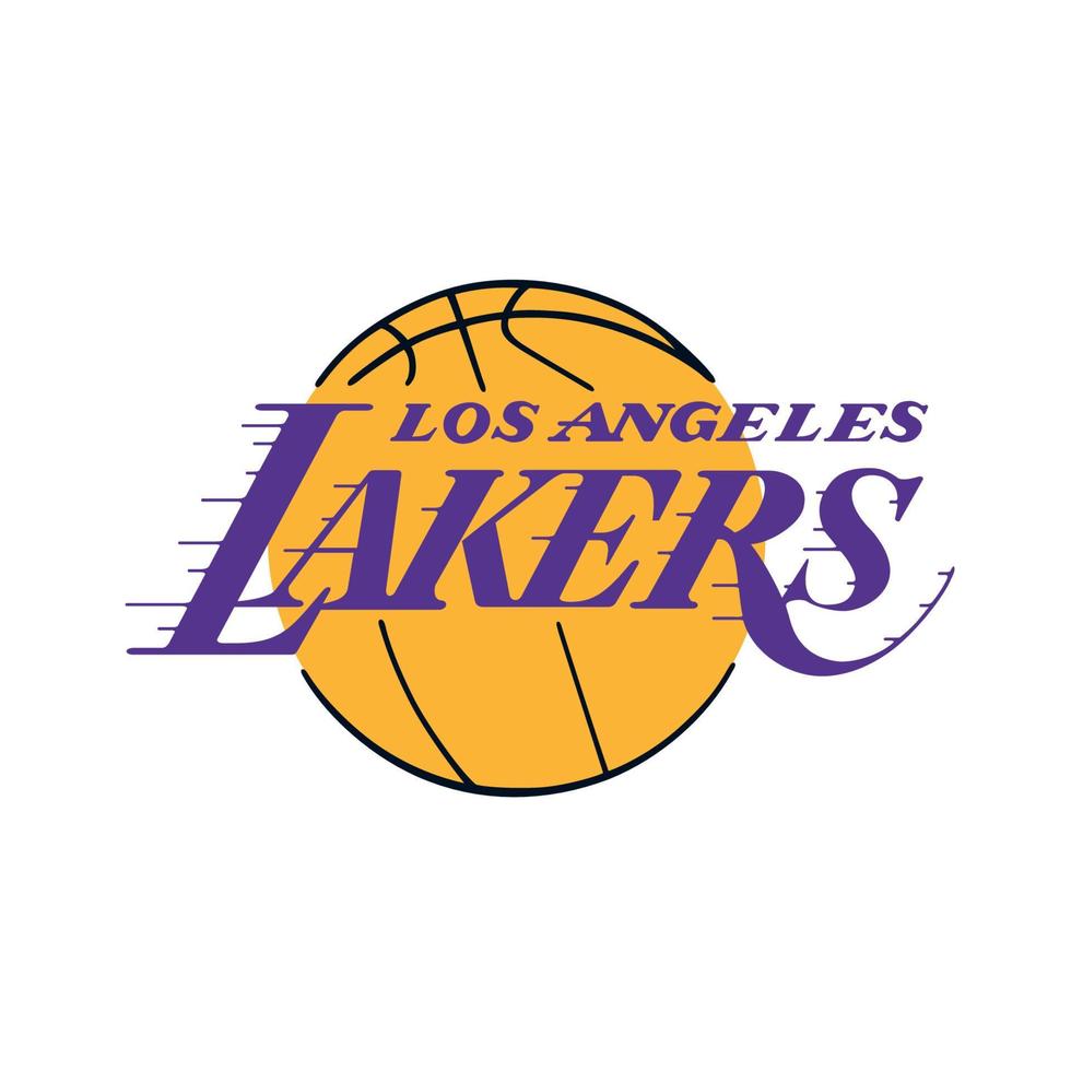 Los Angeles Lakers logo on transparent background vector