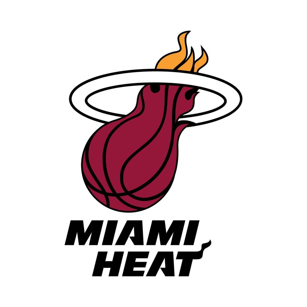 Miami Heat logo on transparent background vector