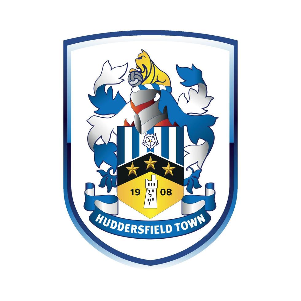 logotipo de la ciudad de huddersfield sobre fondo transparente vector