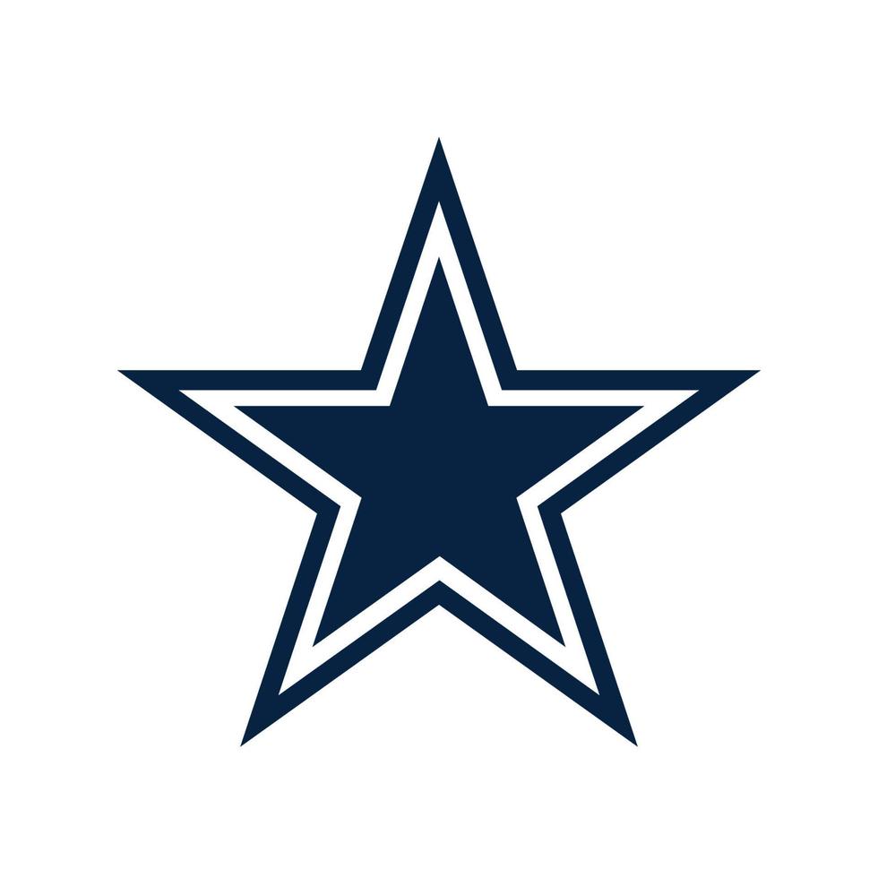 Dallas Cowboys logo on transparent background vector