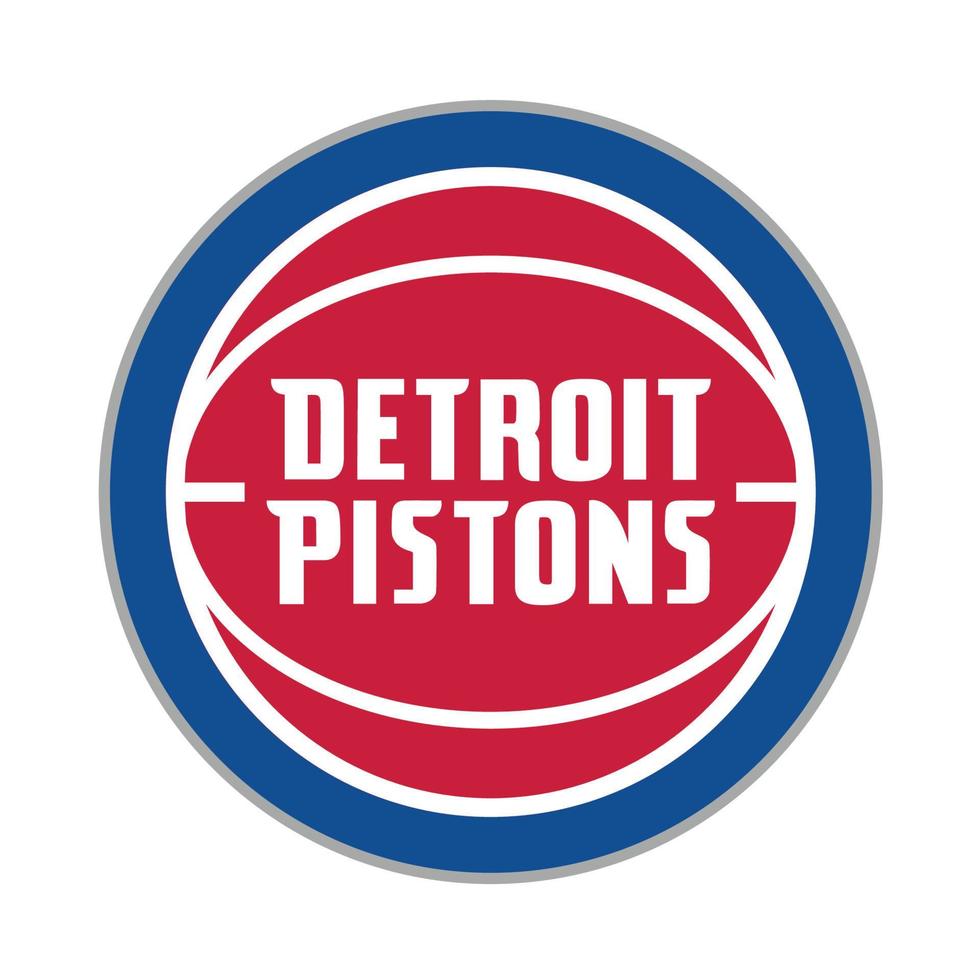 Detroit Pistons logo on transparent background vector