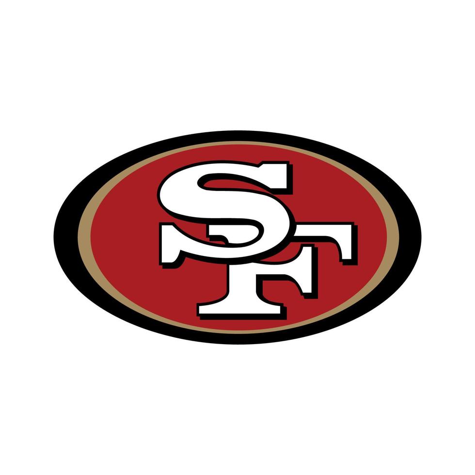 logotipo de san francisco 49ers sobre fondo transparente vector