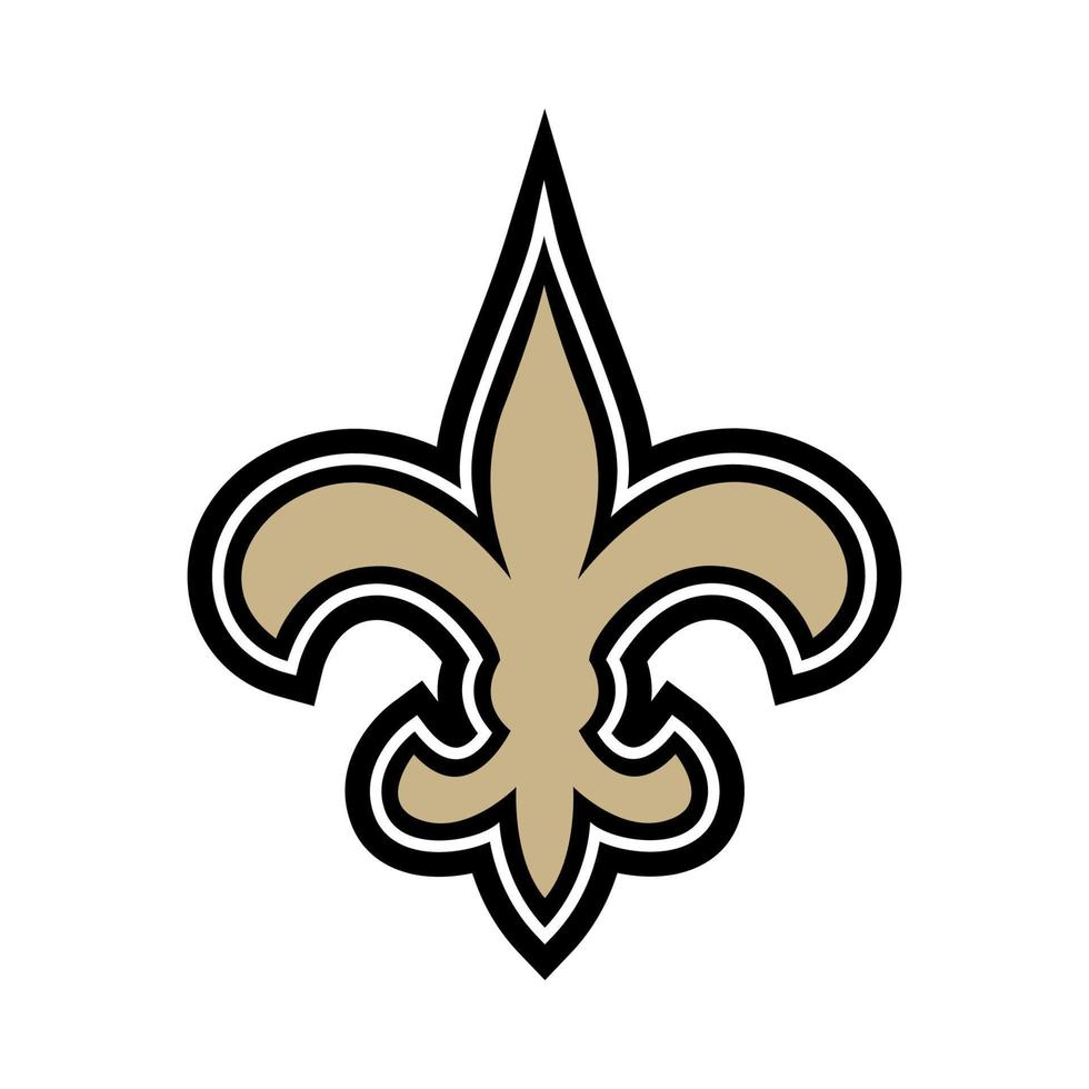 New Orleans Saints logo on transparent background vector