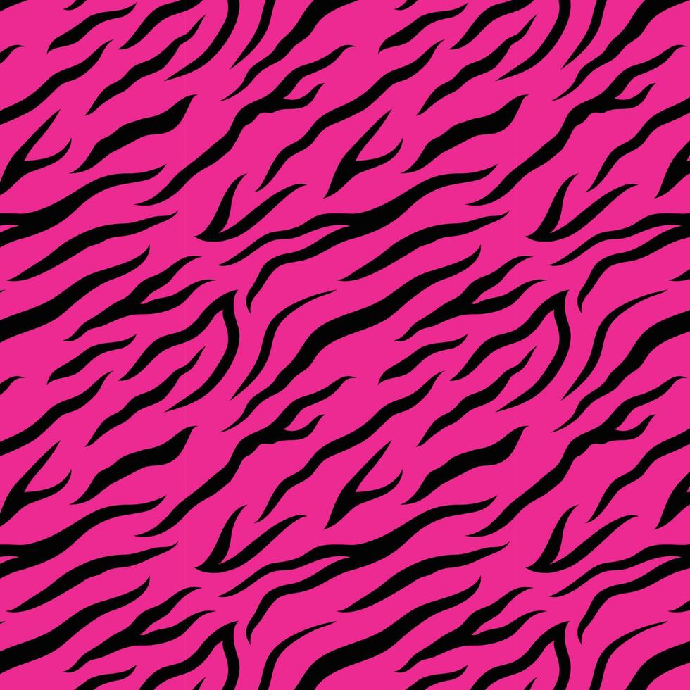 pink zebra print black seamless continue vector