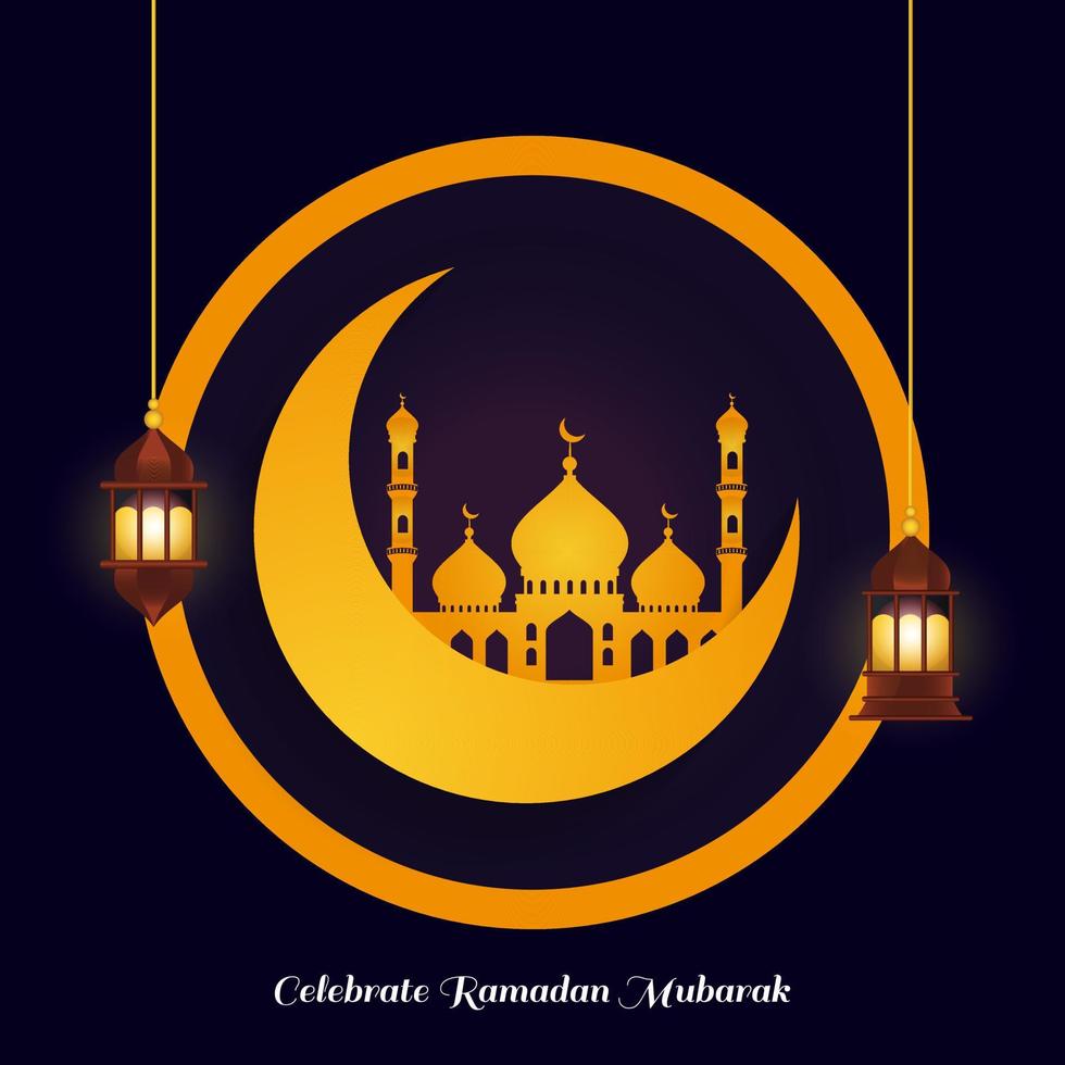 Abstract ramadan Kareem Islamic festival vector background