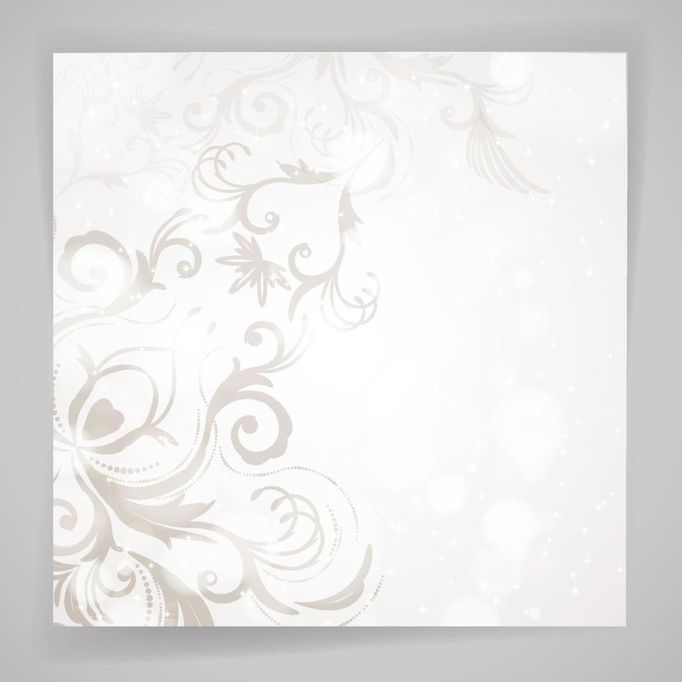 Abstract vector floral background with oriental flowers.