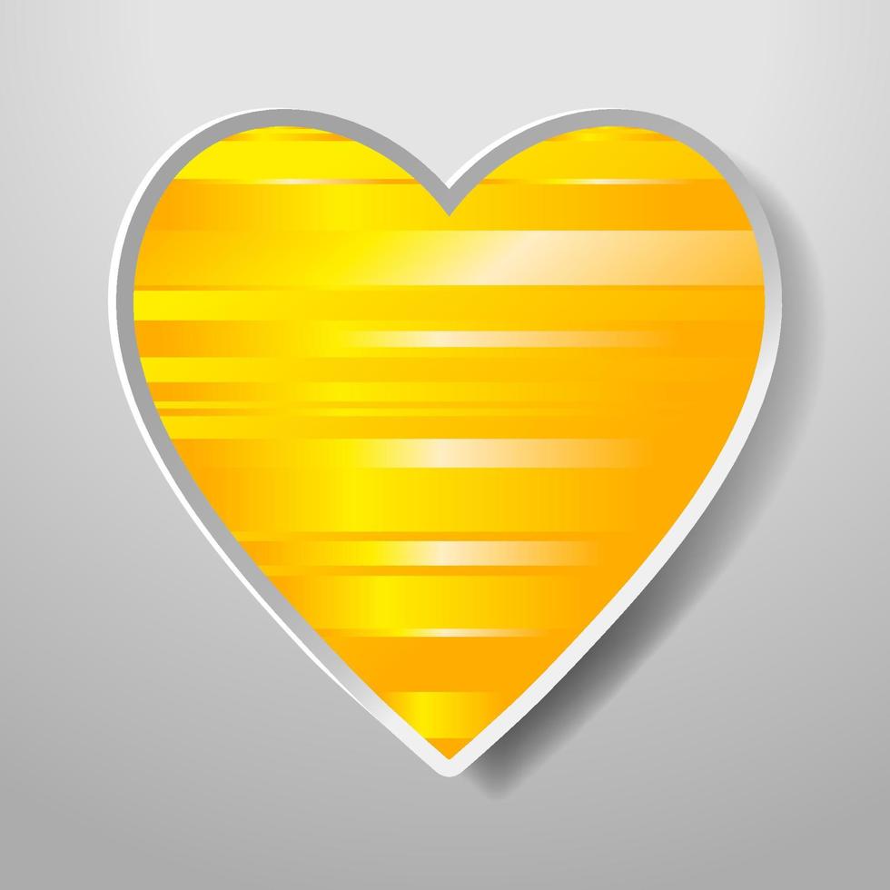 Paper Heart isolated on white background. Icon. Vector greeting card with a holiday on Valentine's day, March 8, Mother's Day, marriage, etc.