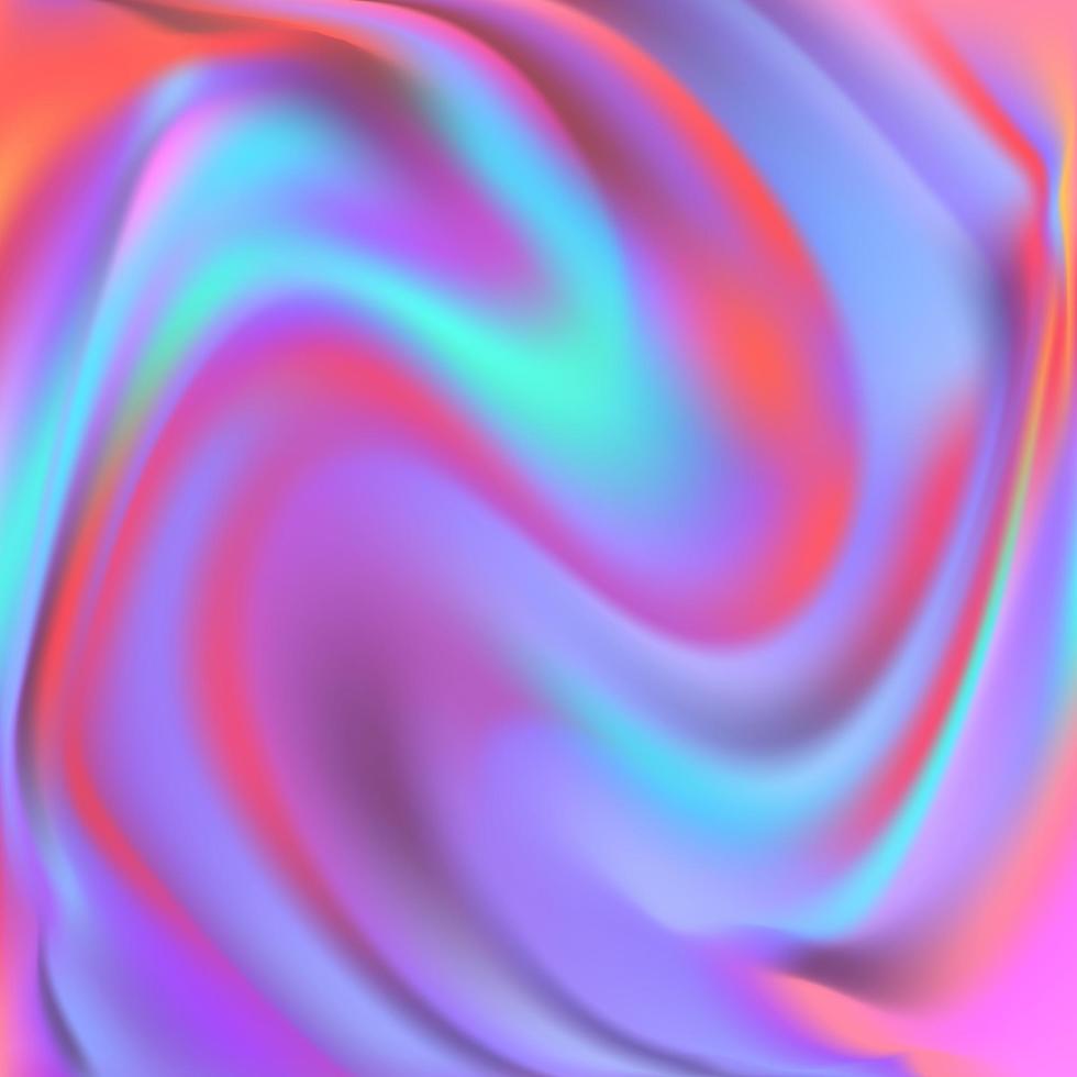 fondo holográfico borroso, diseño abstracto de color neón. ilustración vectorial vector