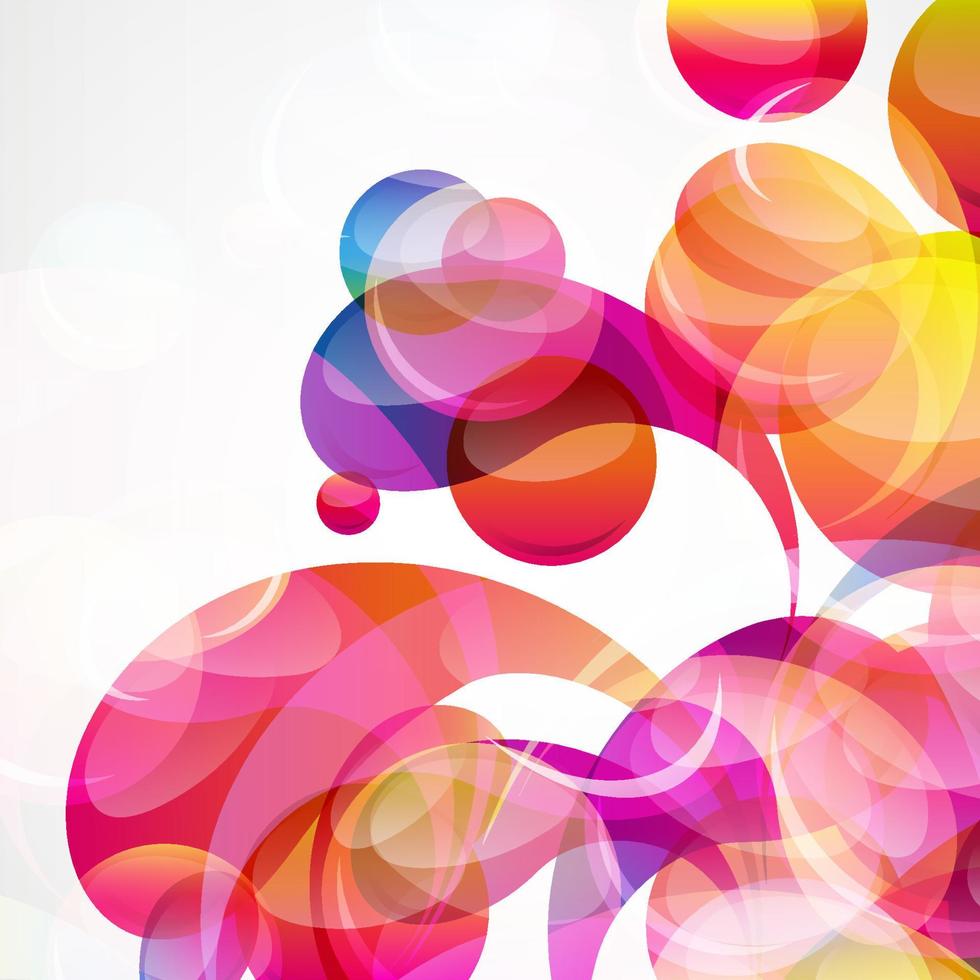 Abstract colorful arc-drop background. Vector. vector