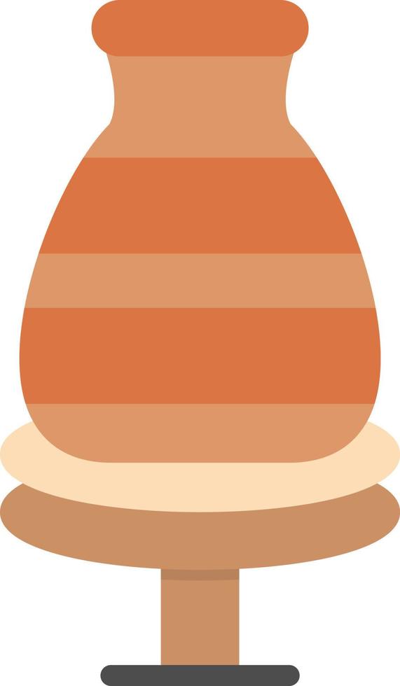 Potter Wheel Vector Icon Design