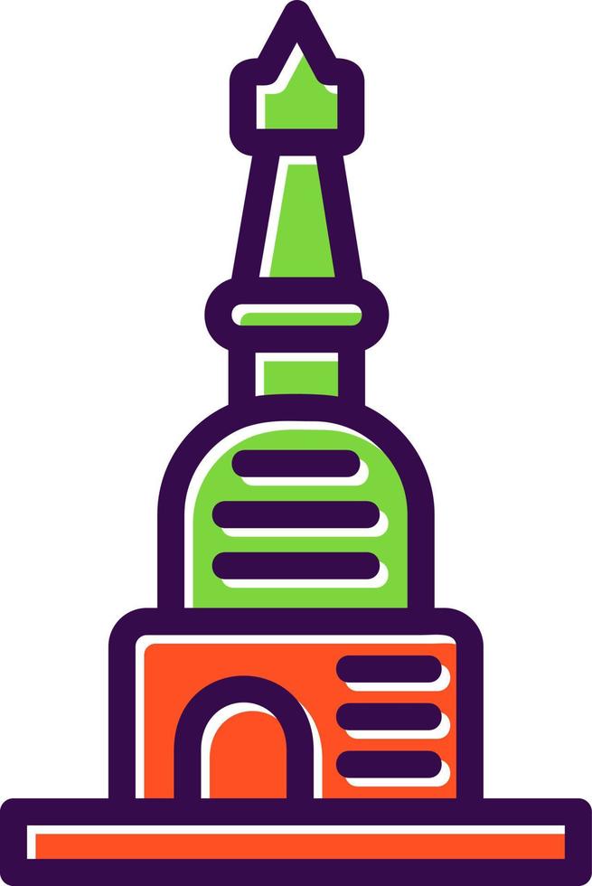 Stupa Vector Icon Design
