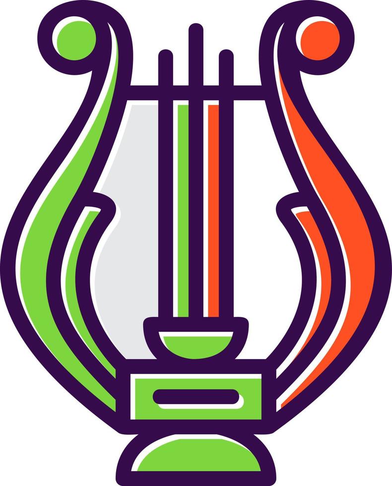Lyre Vector Icon Design