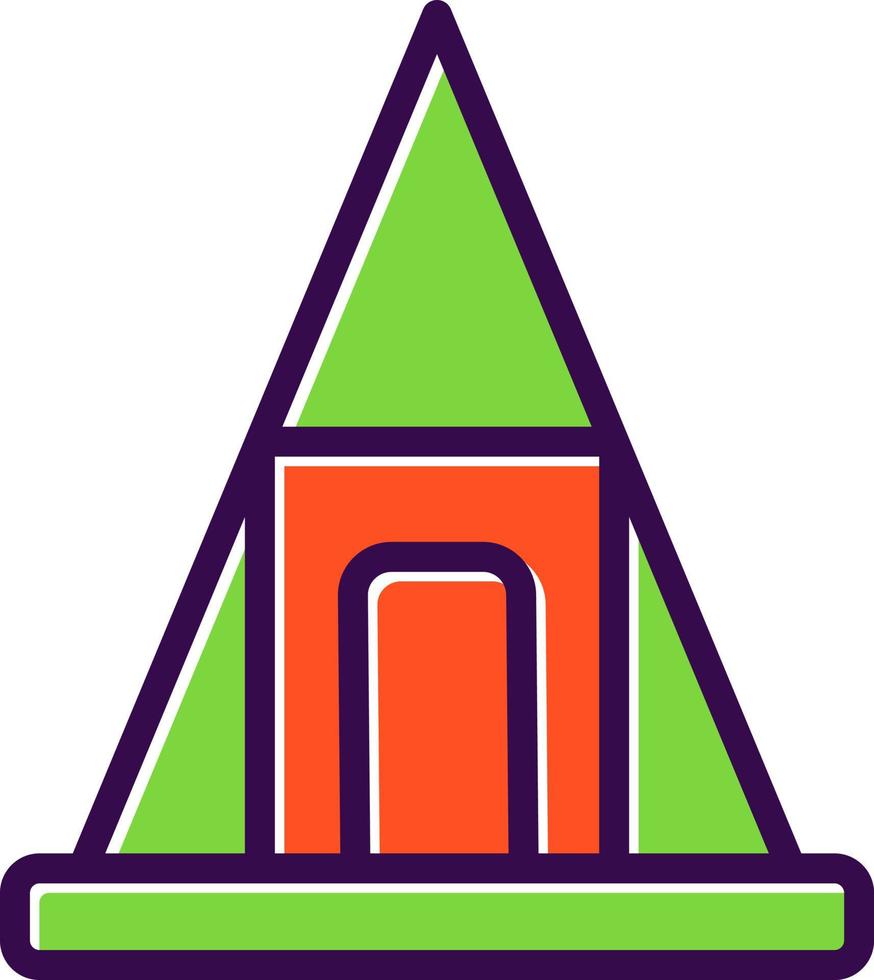 diseño de icono de vector de pirámides nubias