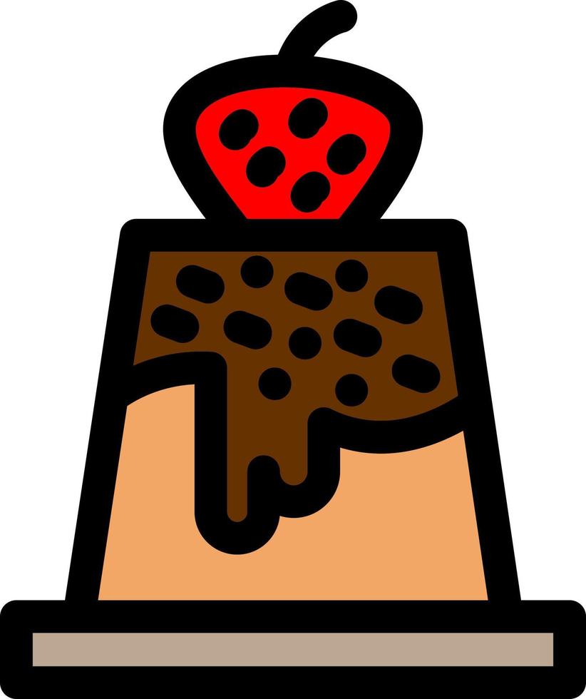 Pudding Vector Icon Design