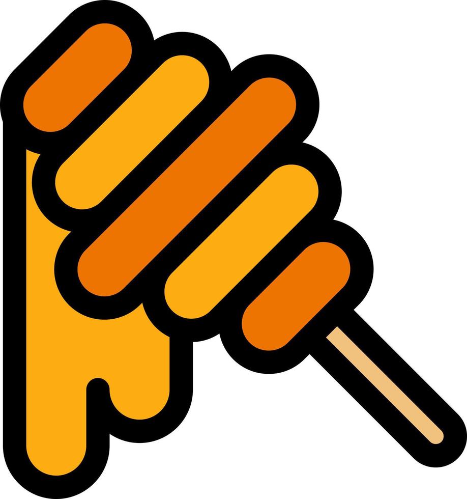 Honey Stick Vector Icon Design