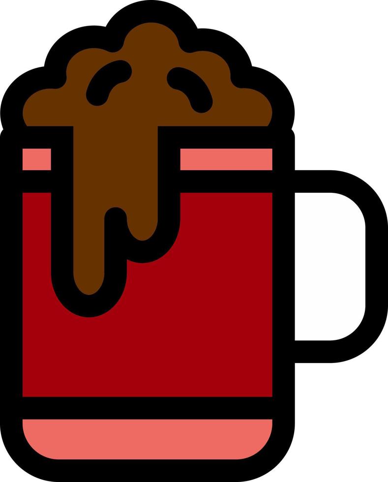 diseño de icono de vector de chocolate caliente