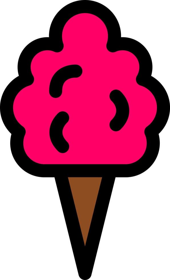 Cotton Candy Vector Icon Design