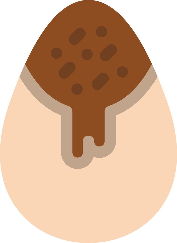 Chocolate Egg Vector Icon Design