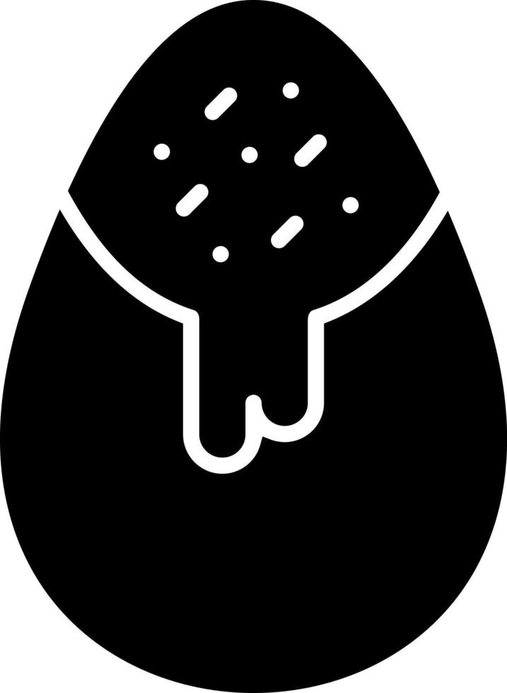 Chocolate Egg Vector Icon Design