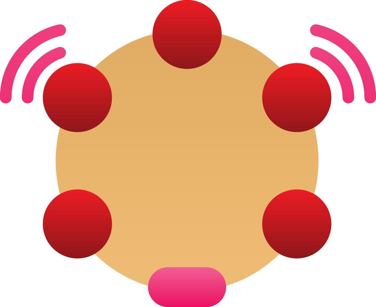 Tambourine Vector Icon Design