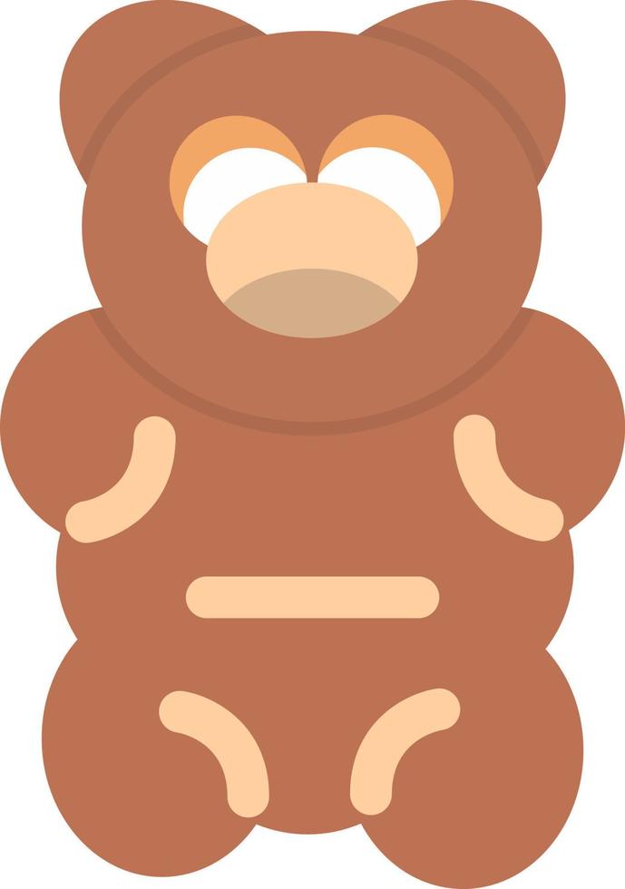 diseño de icono de vector de oso gomoso