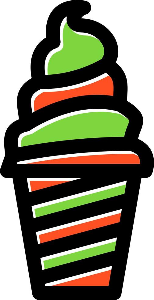 diseño de icono de vector de taza de helado