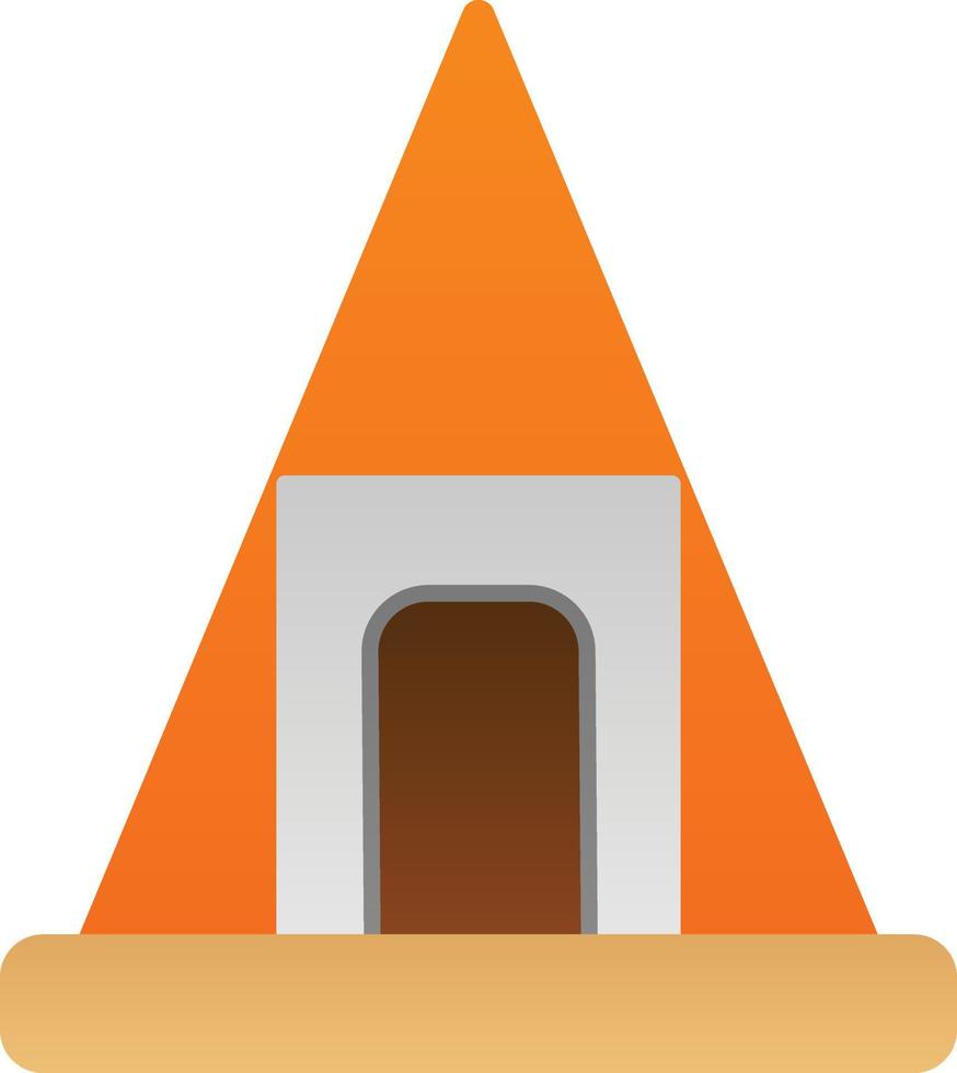 Nubian Pyramids Vector Icon Design