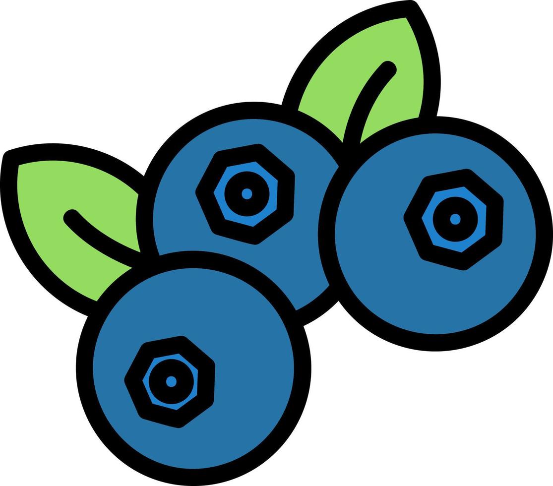 Blueberry Vector Icon Design