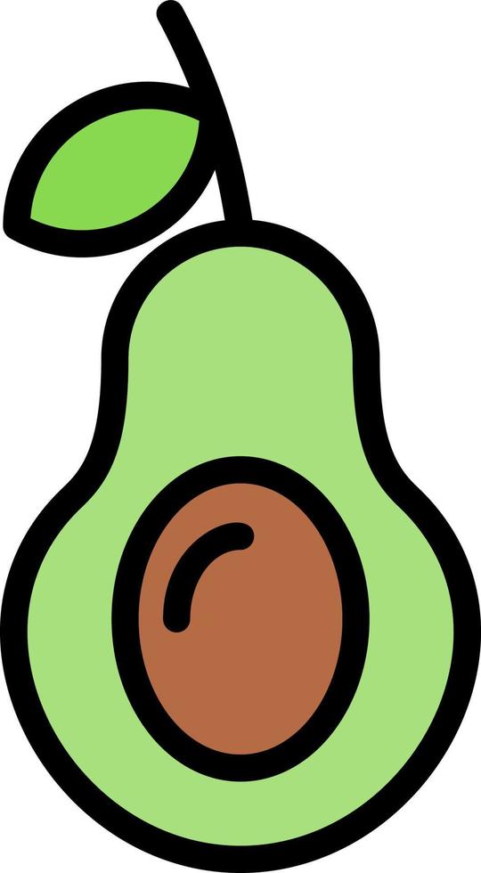 diseño de icono de vector de aguacate