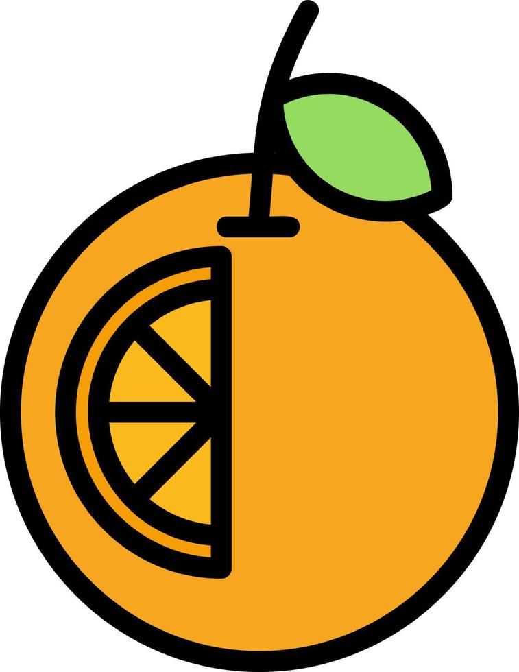 Orange Vector Icon Design