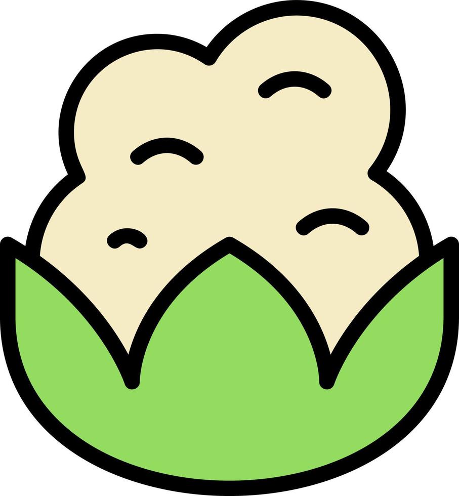 Cauliflower Vector Icon Design