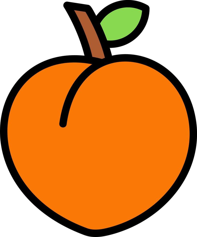 Peach Vector Icon Design