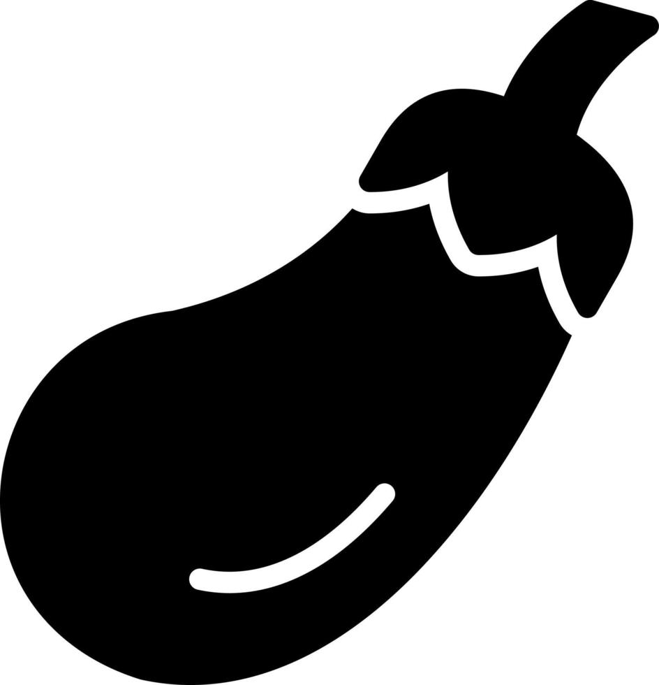 Eggplant Vector Icon Design