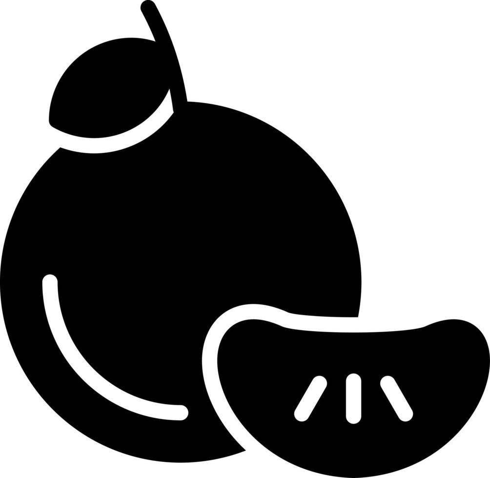 Mandarin Vector Icon Design