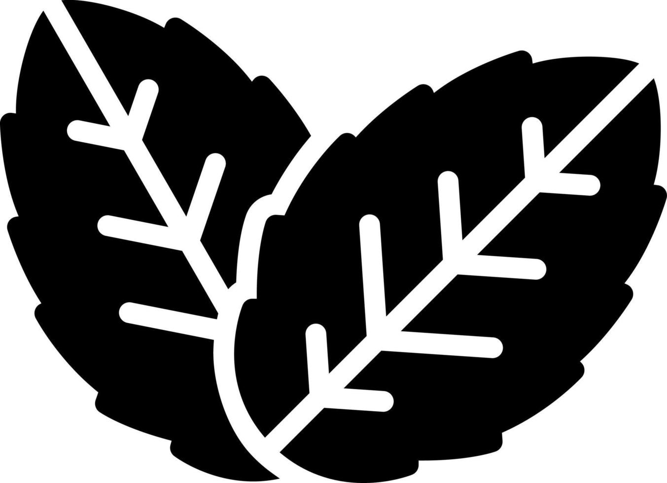 Herb Leaf Vector Icon Design
