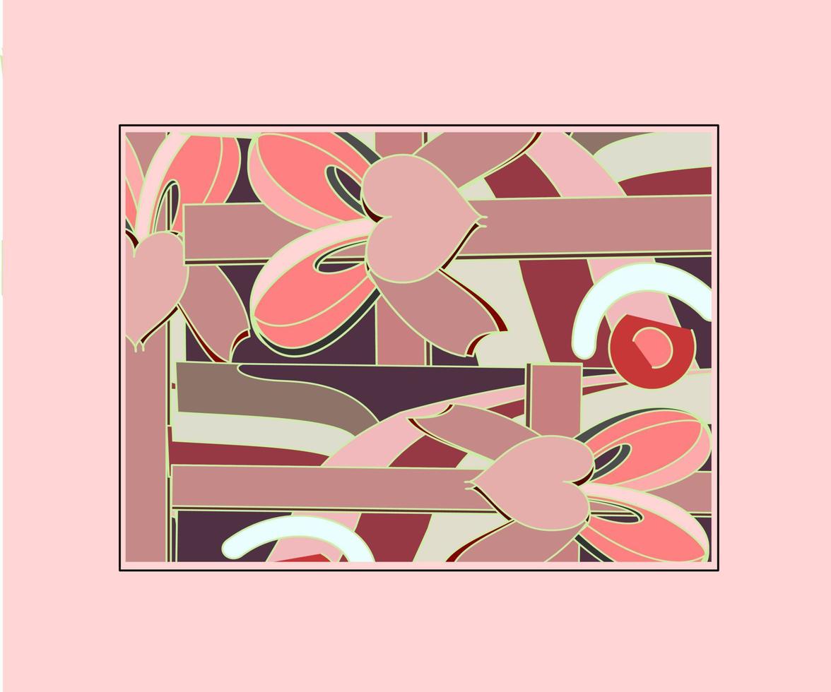 abstract painting of the emblem of love,vector vector