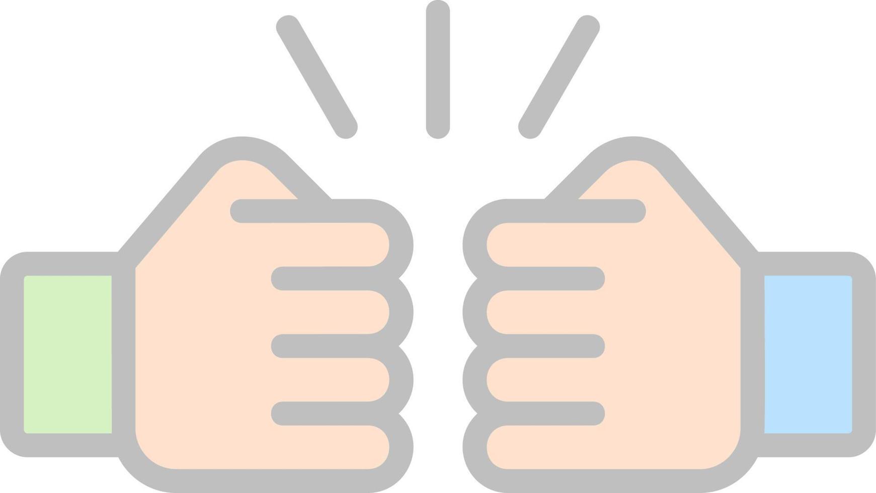 Fist Bump Vector Icon Design