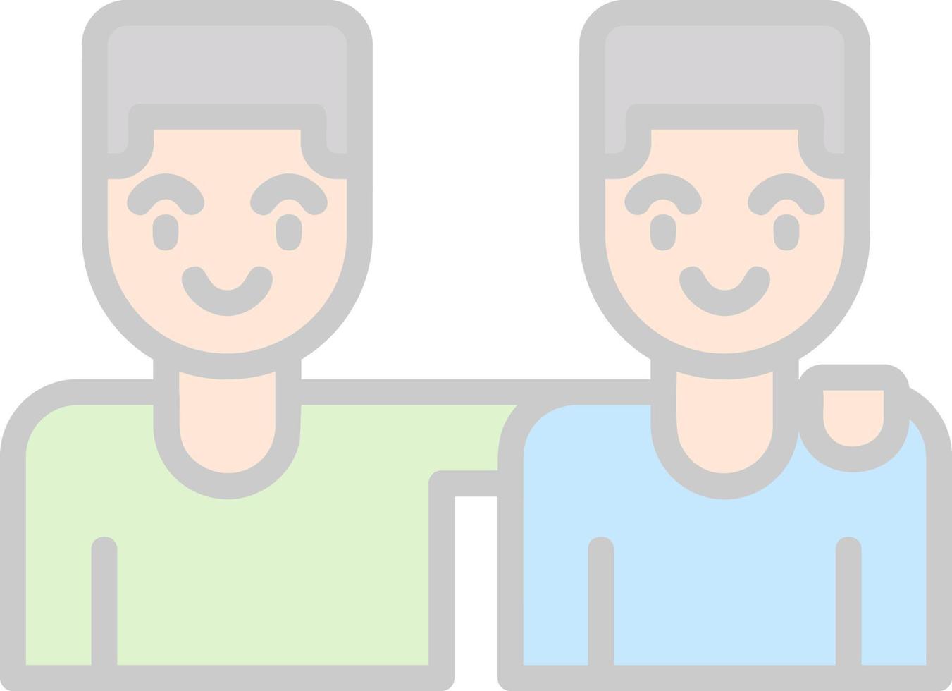 Friends Vector Icon Design