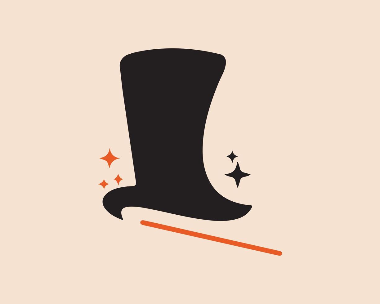 illustration of magician hat, vector art.