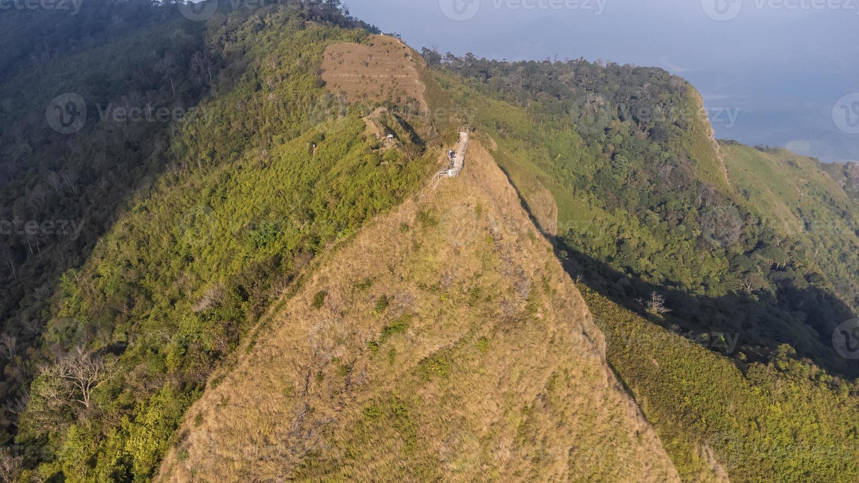 Aerial view of Chee Dao hill Chiang Rai Thailand photo